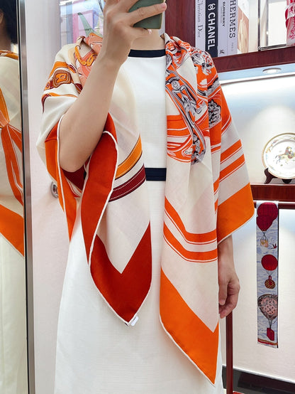 Brides De Gala Forever Scarf 140 CM In Colorful Cashmere And Silk 337141