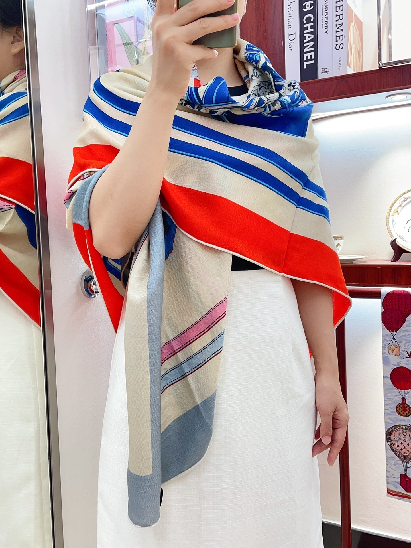 Brides De Gala Forever Scarf 140 CM In Colorful Cashmere And Silk 337143