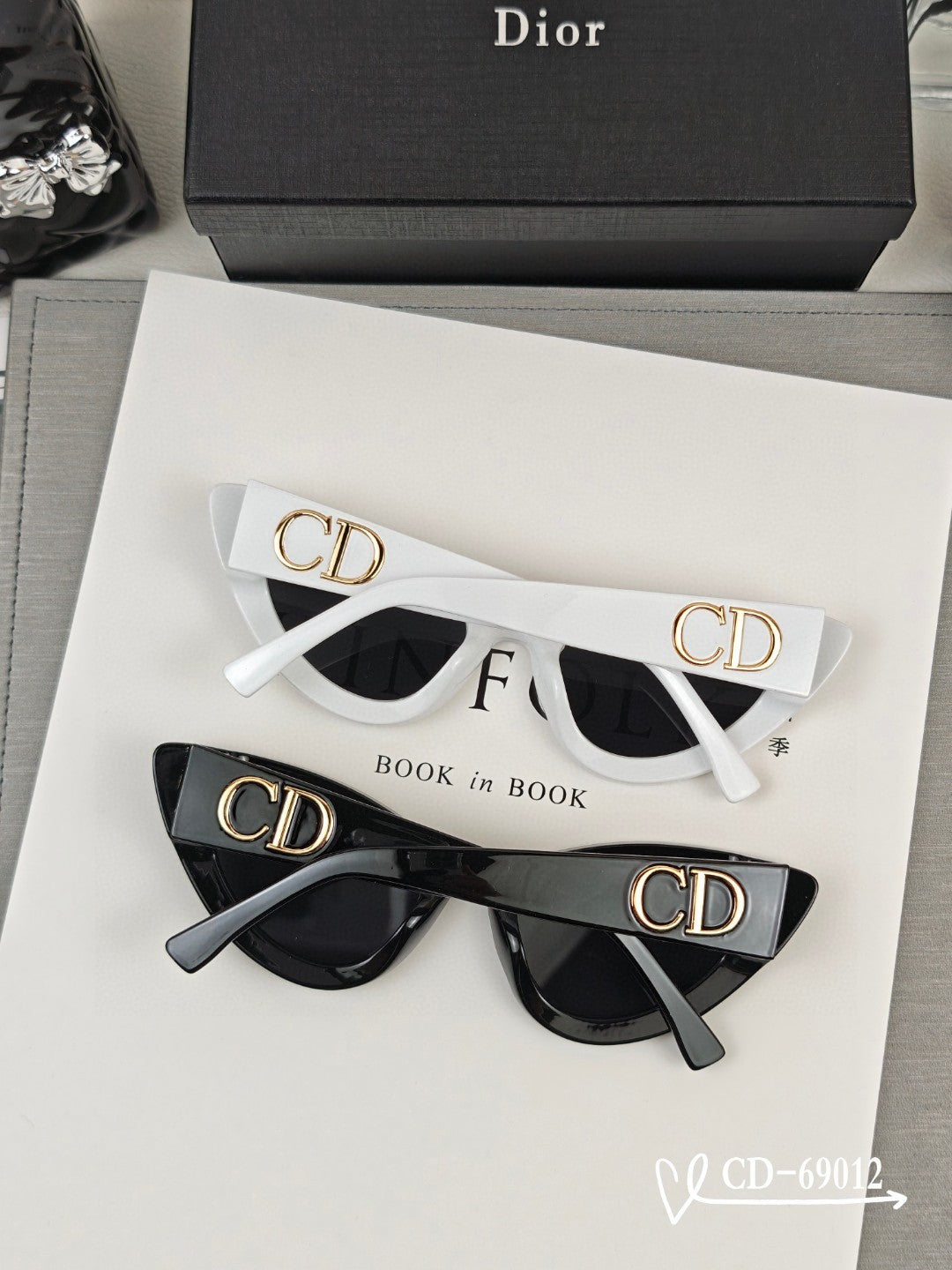 CAT EYE SUNGLASS 69012 IN ACETATE