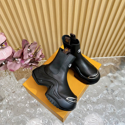 LV Archlight 2.0 Platform Boots 60mm Black Cowhide