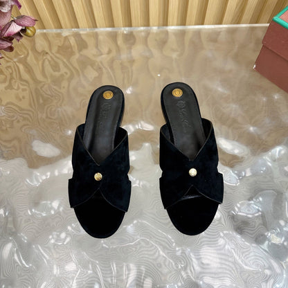 LP Vera Sandal Black Sheepskin 307963