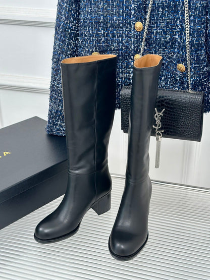 Alaila High Boots In Black Cowhdie 894440