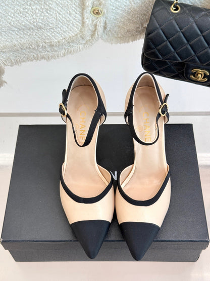 CC 25 Slingback Black Lambskin 308655