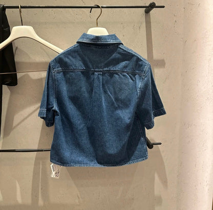 Loewe Denim Shirt Jacket Blue Cotton