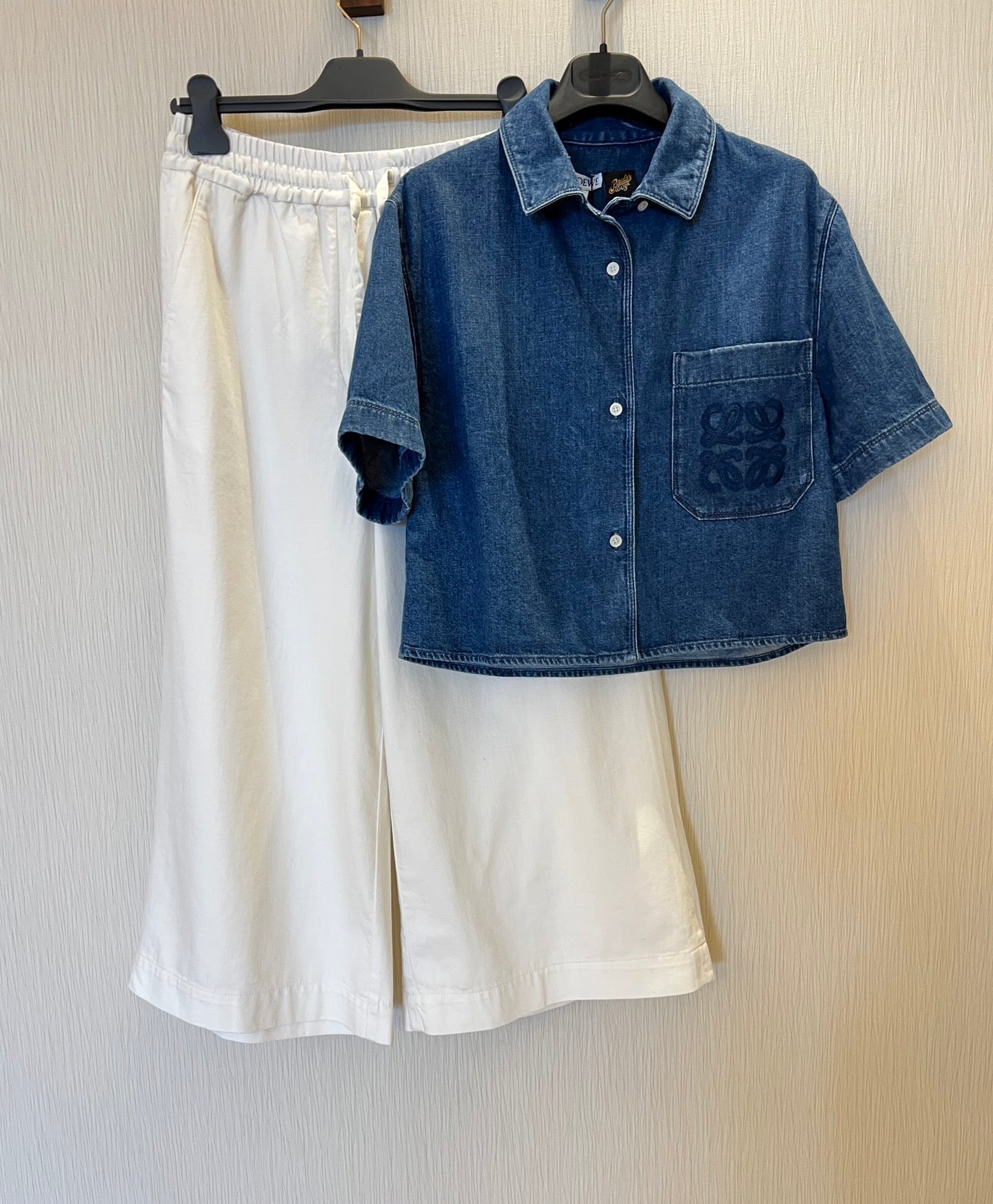 Loewe Denim Shirt Jacket Blue Cotton