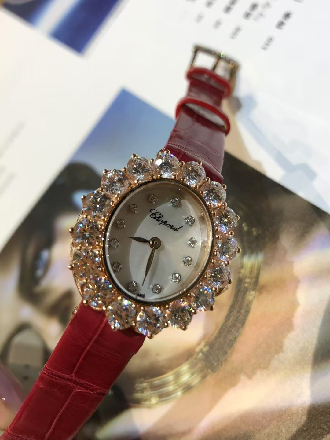 LHeure Du Diamant 27mm Diamond MOP Pearl Dial