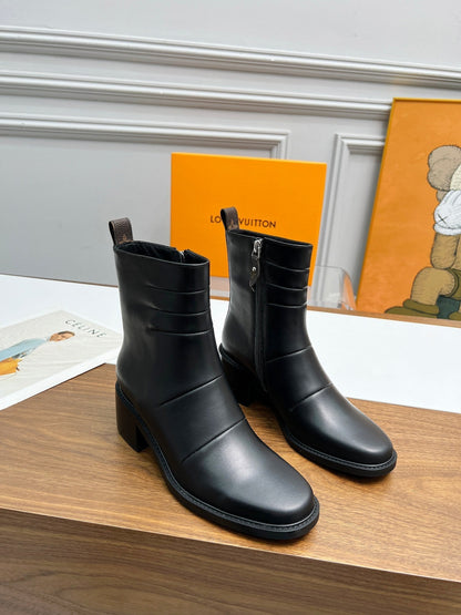 LV Jazz Boots Black Lambskin