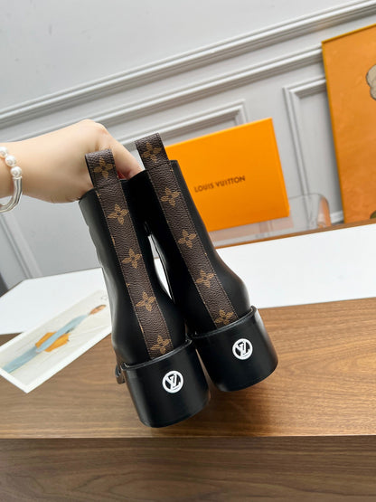 LV Jazz Boots Black Lambskin