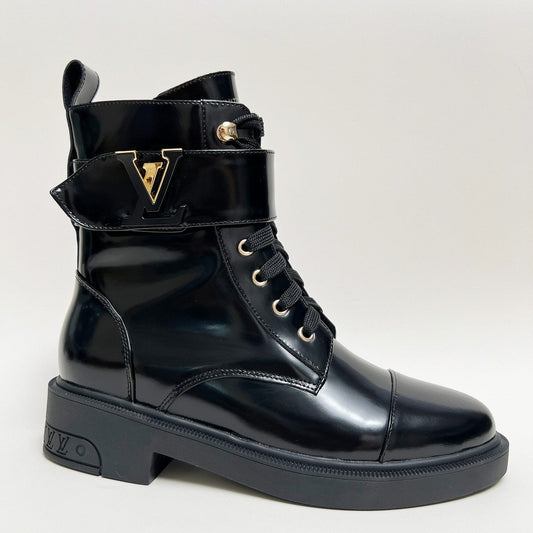 LV Citizen Boots Glossy Black Cowhide