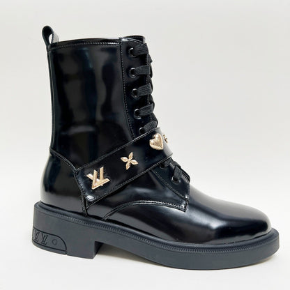 LV Citizen Boots Glossy Black Calfskin