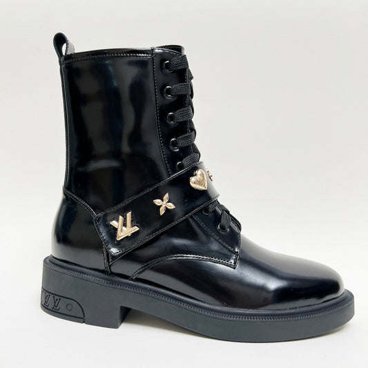 LV Citizen Boots Glossy Black Calfskin