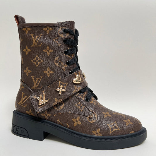 LV Citizen Boots Dark Brown Monogram Calfskin