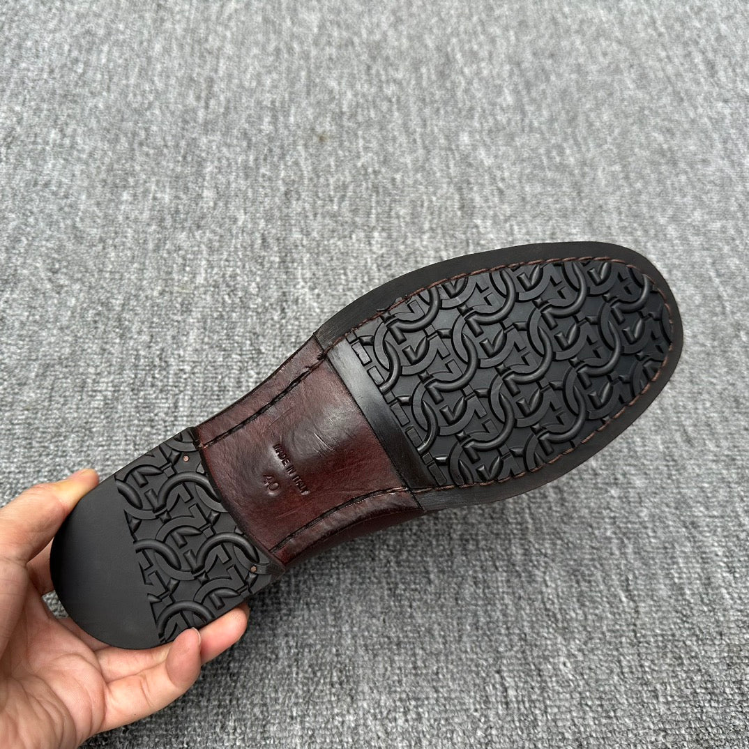 LV LOAFER IN DEEP BROWN CALFSKIN