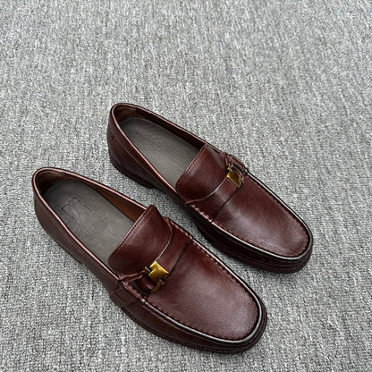 LV LOAFER IN DEEP BROWN CALFSKIN