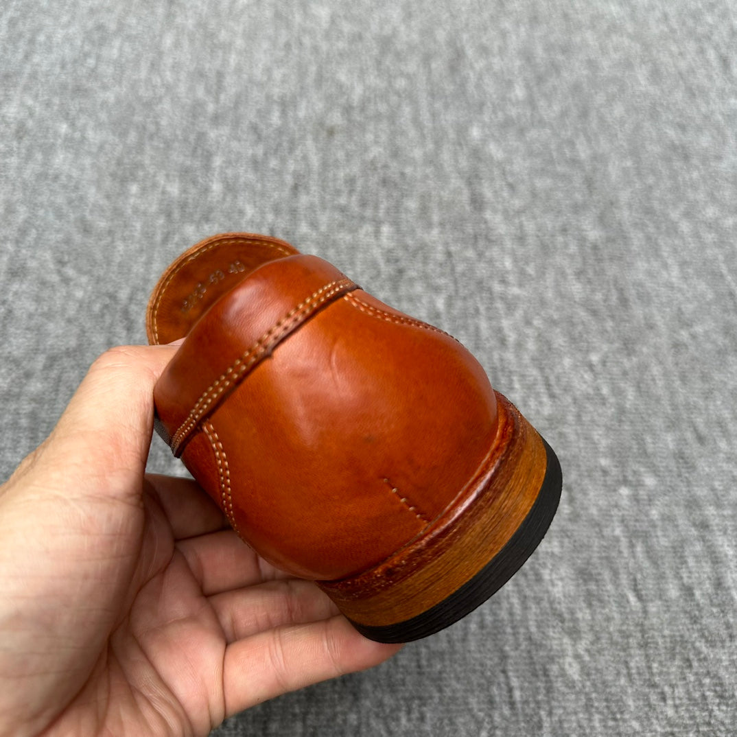 LV LOAFER IN BRIGHT ORANGE CALFSKIN