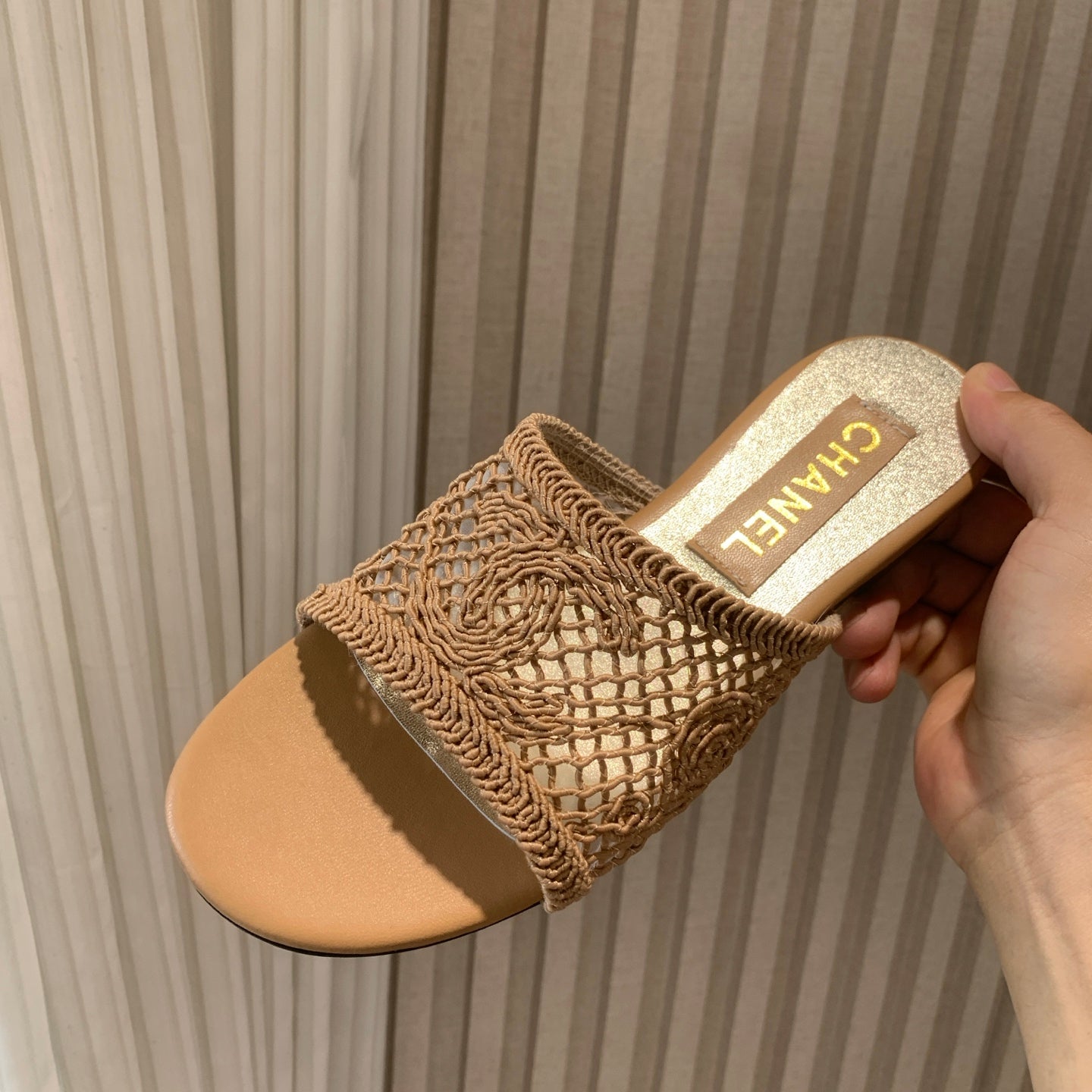 CC 25 Slippers Brown Special Woven 307029
