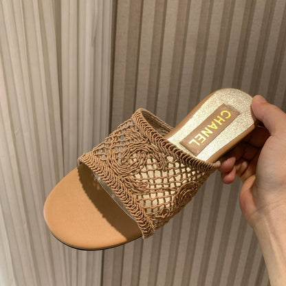CC 25 Slippers Brown Special Woven 307029