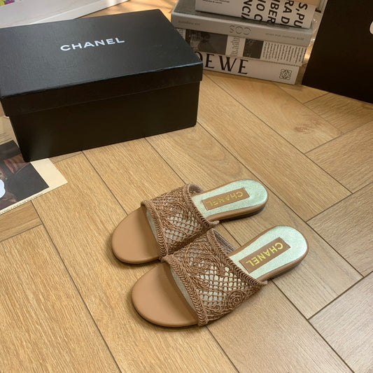 CC 25 Slippers Brown Special Woven 307029