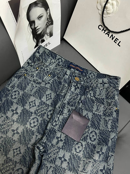 LV 25 Monogram Dark Blue Jean