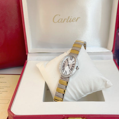 Baignoire 23mm Two-Tone Yellow Gold Diamond Bezel