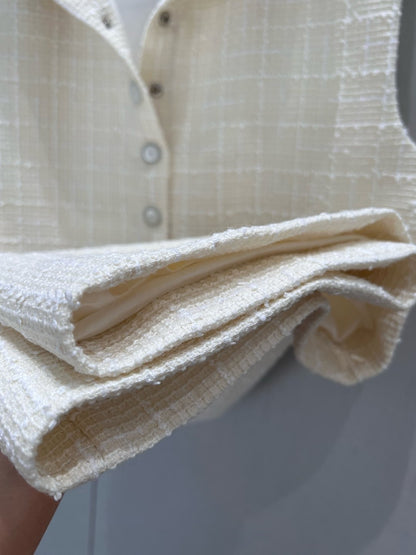 CC 25 Dress White Wool