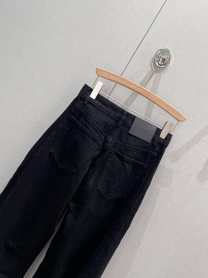 Loewe 25 Scrimitar Pants Black Cotton