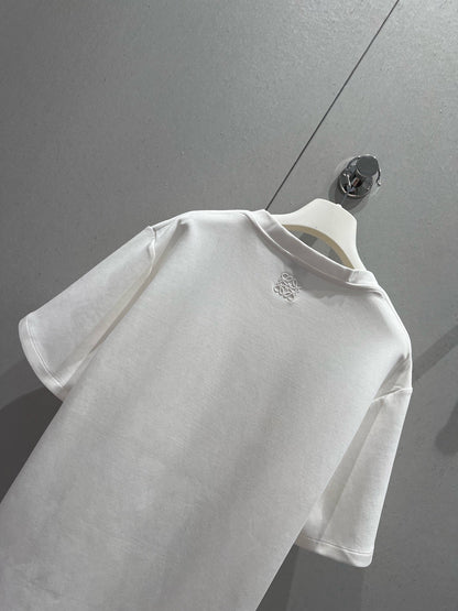 Loewe 25 T-shirt White mix Green Cotton 210229