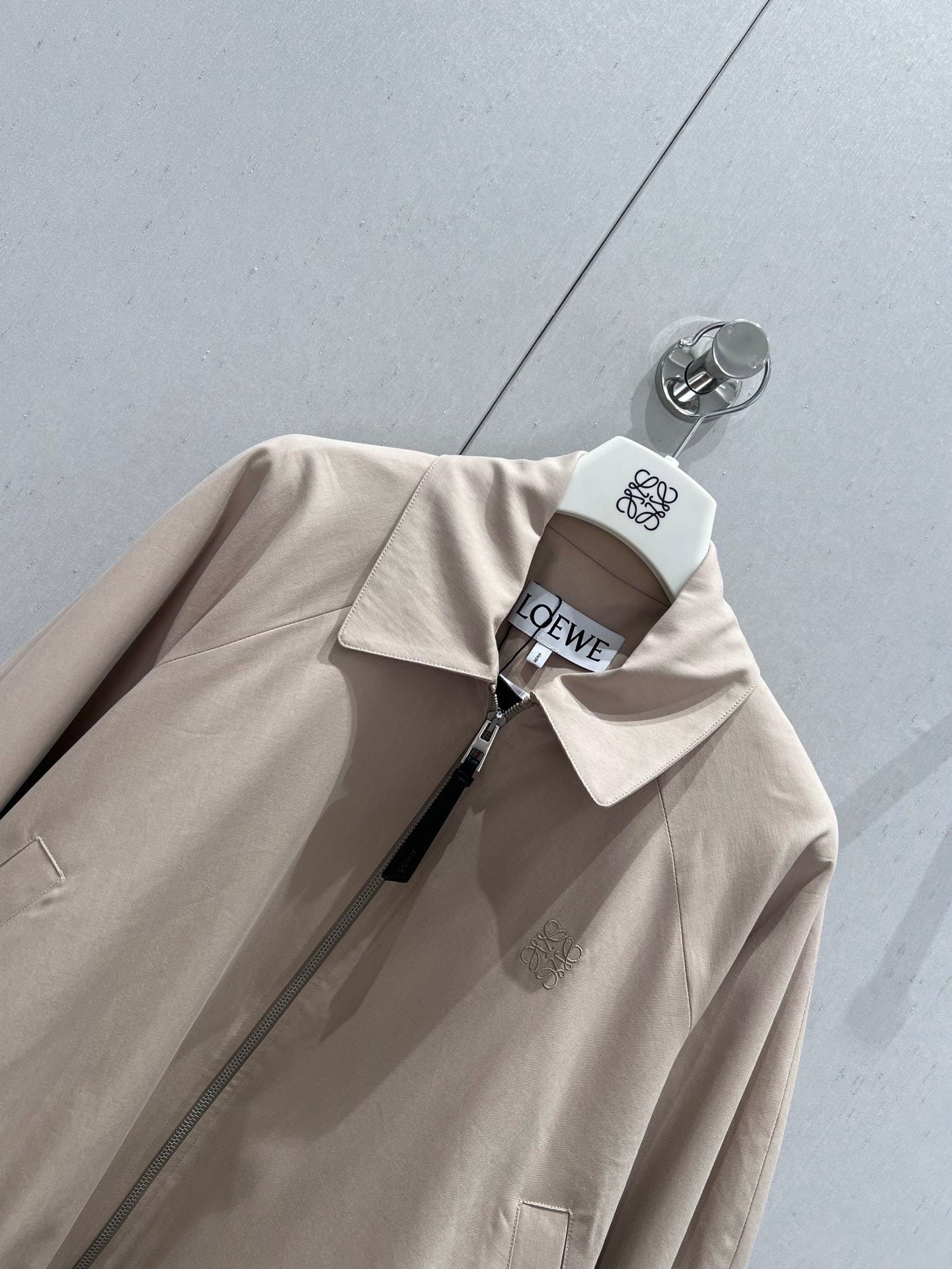 Loewe 25 Jacket Beige Cotton