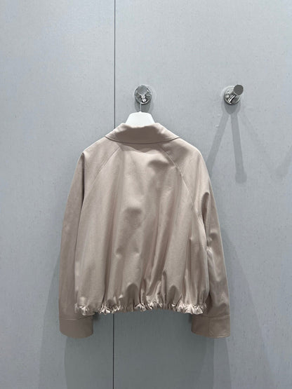 Loewe 25 Jacket Beige Cotton