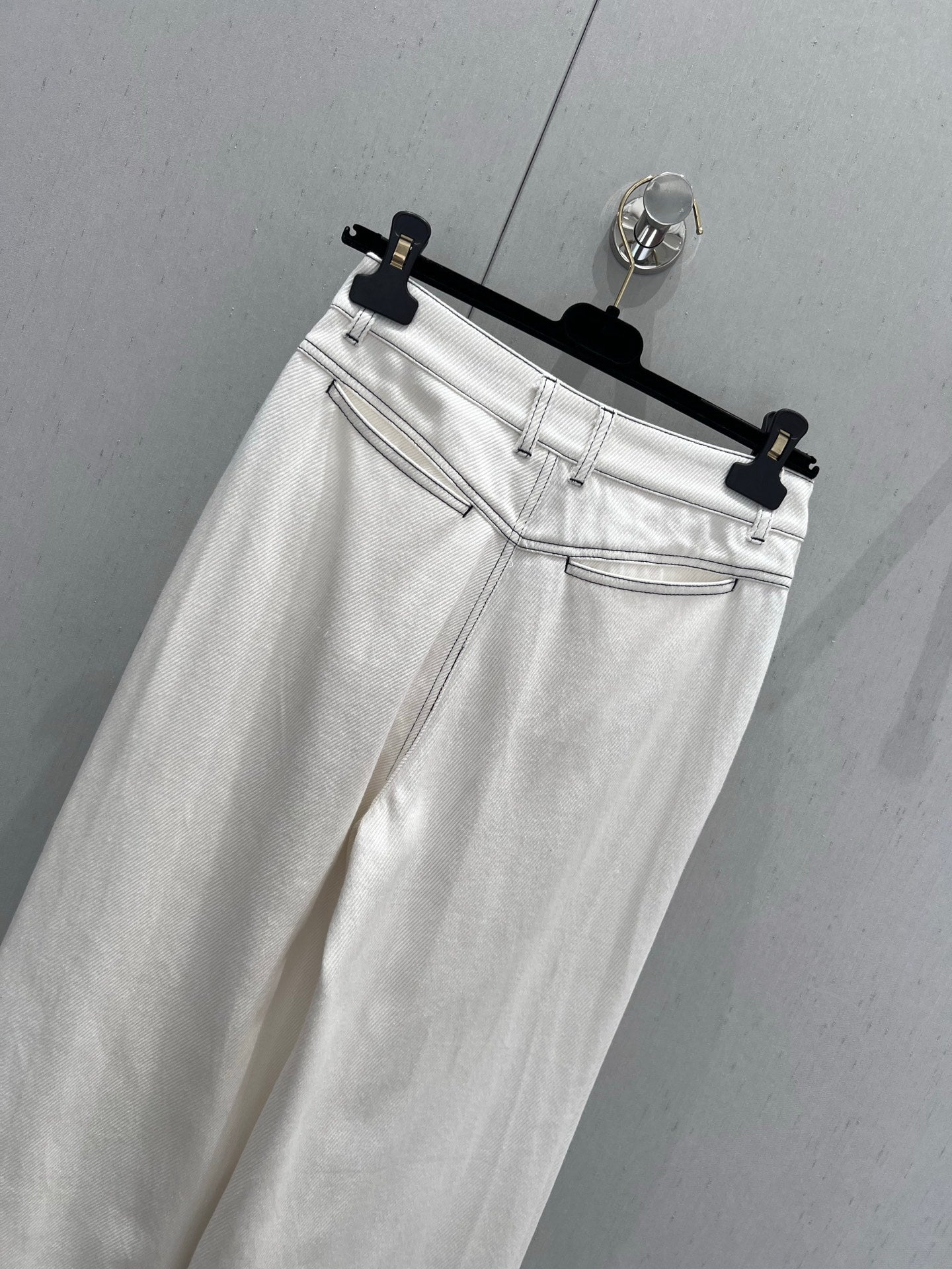 CC 25 Straight Jeans White Cotton