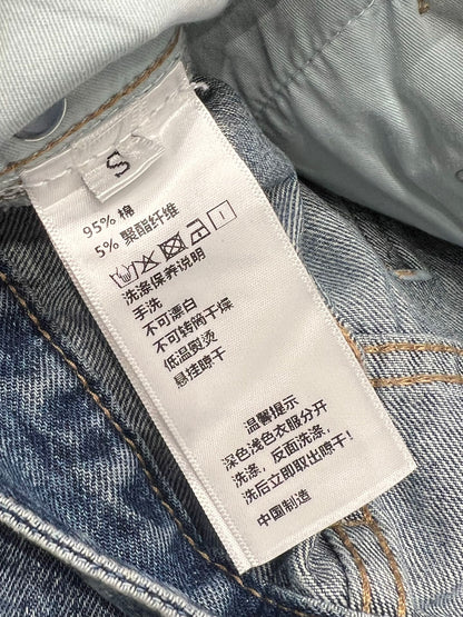 Loewe 25 Diamond Hole Straight Jeans Blue Cotton 217426