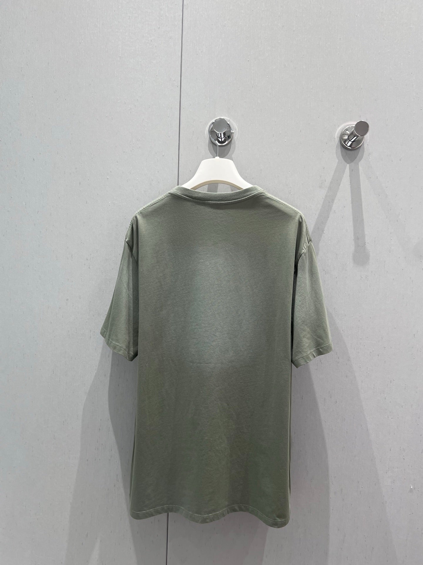 Loewe 25 Embroidered Short-sleeved T-shirt Green Acrylic Wool 220865