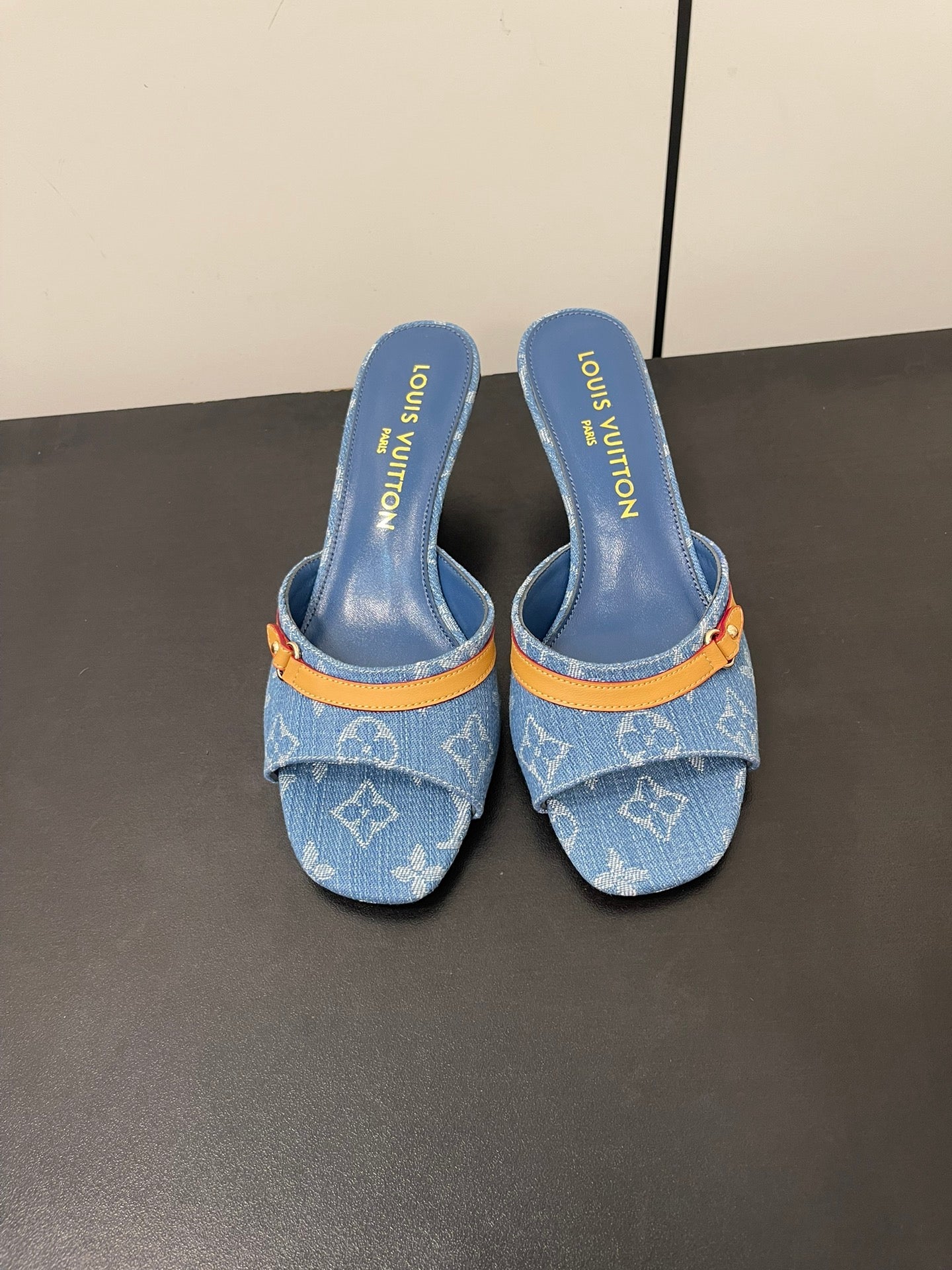lv neo revival 50 blue monogram denim calfskin