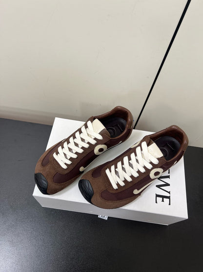 Loewe Ballet Runner 2.0 Sneaker Brown Nylon Sheepskin