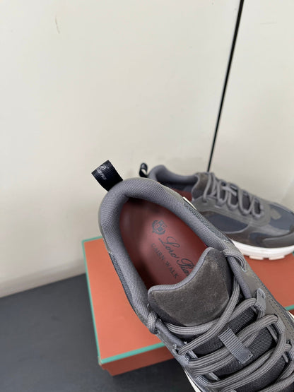 LP Cairn Walk Sneaker Spanish Gray Calfskin and Fabric 210922