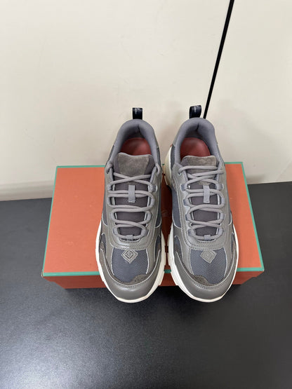 LP Cairn Walk Sneaker Spanish Gray Calfskin and Fabric 210922