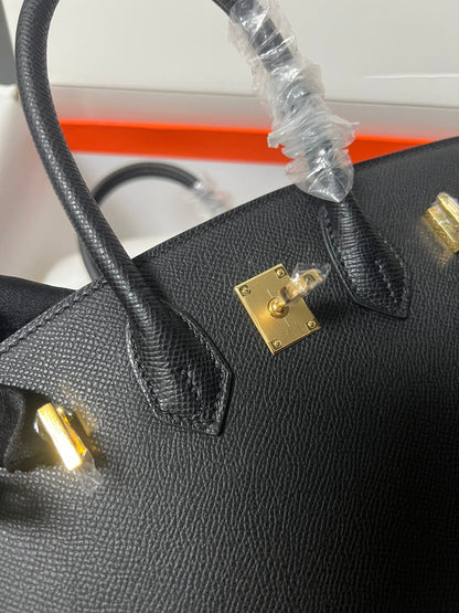HM BIRKIN SELLIER BLACK EPSOM LEATHER GOLD HARDWARE