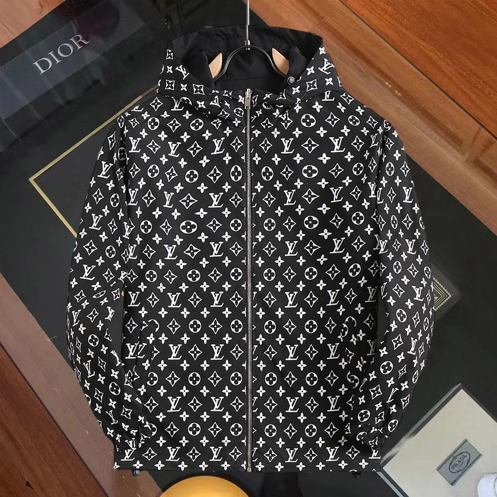 LV DOUBLE-SIDED JACKET BLACK 239003