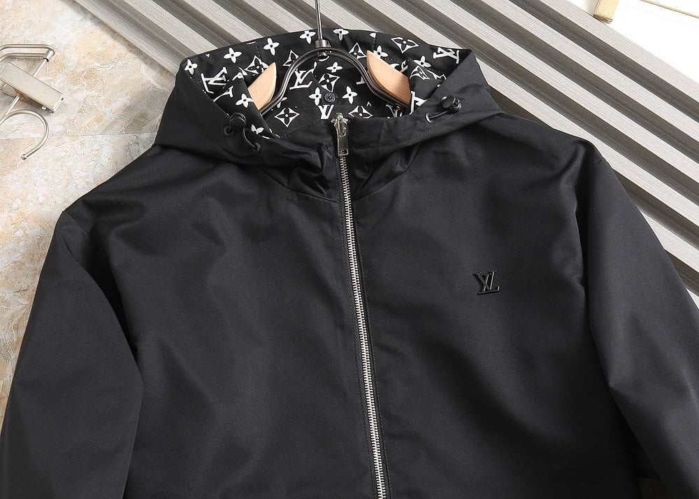 LV DOUBLE-SIDED JACKET BLACK 239003