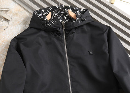 LV DOUBLE-SIDED JACKET BLACK 239003