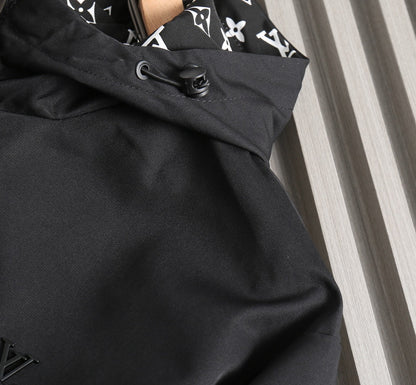 LV DOUBLE-SIDED JACKET BLACK 239003
