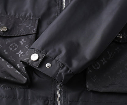 LV BLACK HOODED JACKET 238990