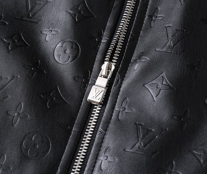 LV SHIRT JACKET IN BLACK MONOGRAM EMBOSSED CALFSKIN 238993