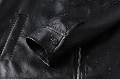 LV SHIRT JACKET IN BLACK MONOGRAM EMBOSSED CALFSKIN 238993