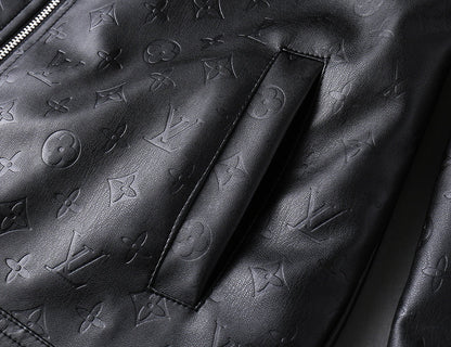 LV SHIRT JACKET IN BLACK MONOGRAM EMBOSSED CALFSKIN 238993
