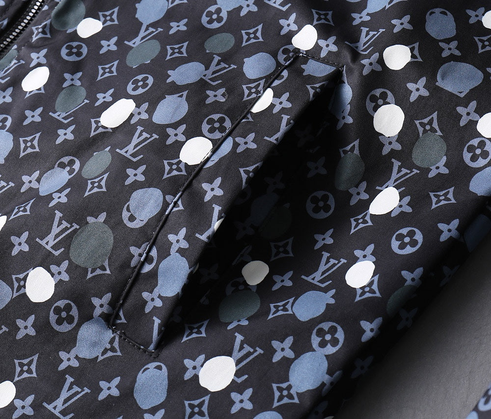 LV BLACK MONOGRAM HOODED JACKET 238997