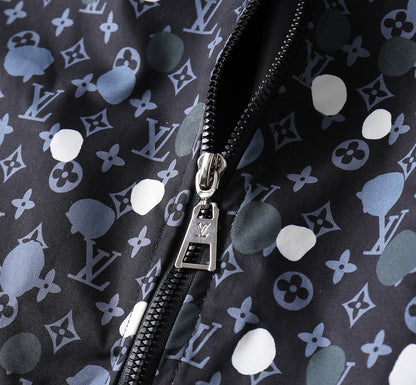 LV BLACK MONOGRAM HOODED JACKET 238997