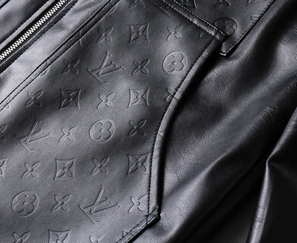 LV BLACK LAMBSKIN SHIRT JACKET 238998