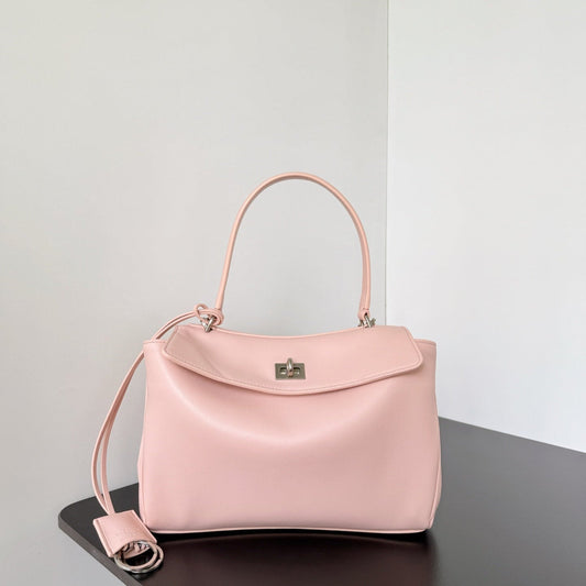Balenciaga Rodeo 29 oversized bag pastel pink lambskin