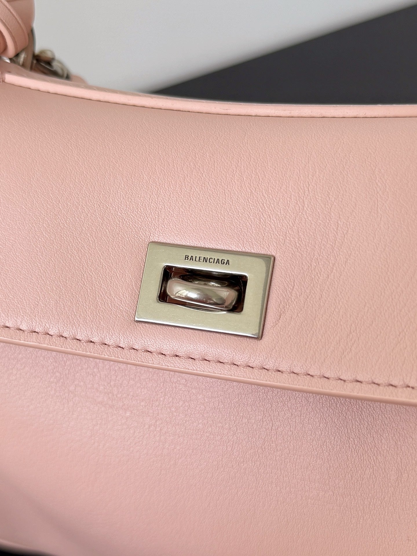 Balenciaga Rodeo oversized bag pastel pink lambskin